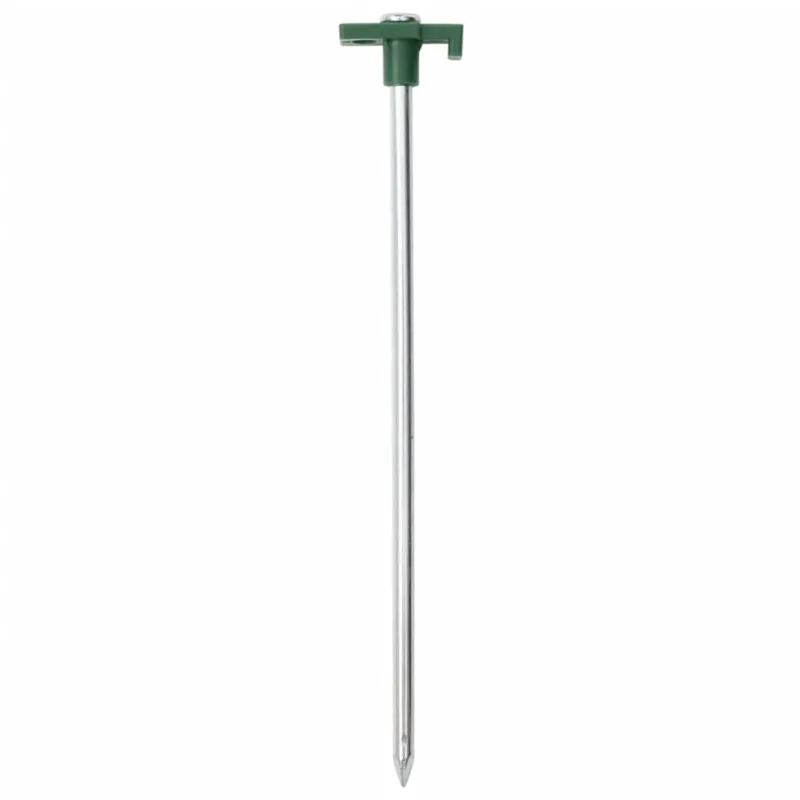 Palapinės kaiščiai, 12vnt., 25cm, skersmuo 7mm, plienas ir PP