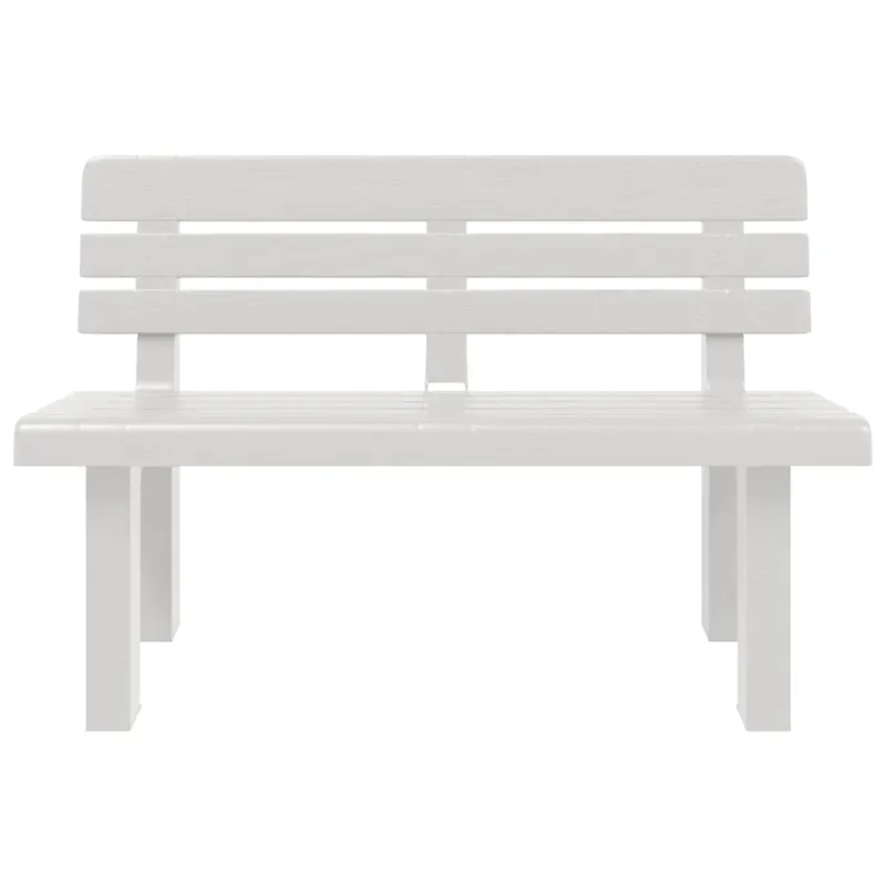 Sodo suoliukas, baltos spalvos, 110x52x71cm, polipropilenas