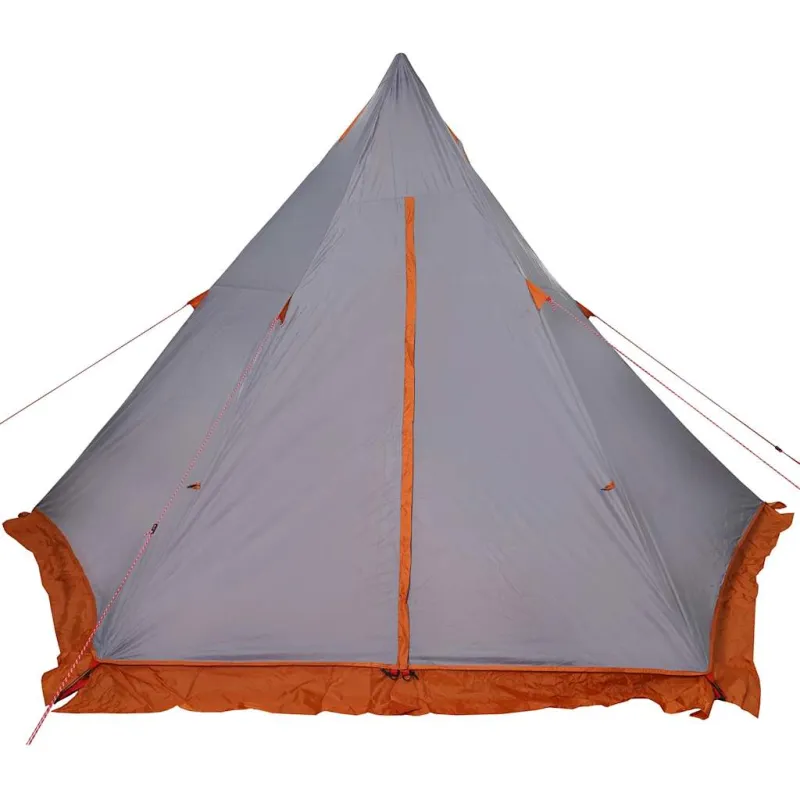 Šeimos palapinė, pilka ir oranžinė, šešiavietė, tipi