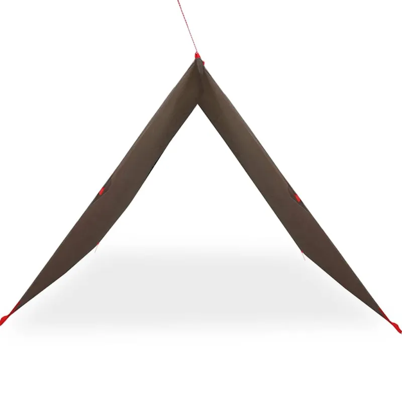 Stovyklavimo tentas, rudas, 406x306cm, atsparus vandeniui