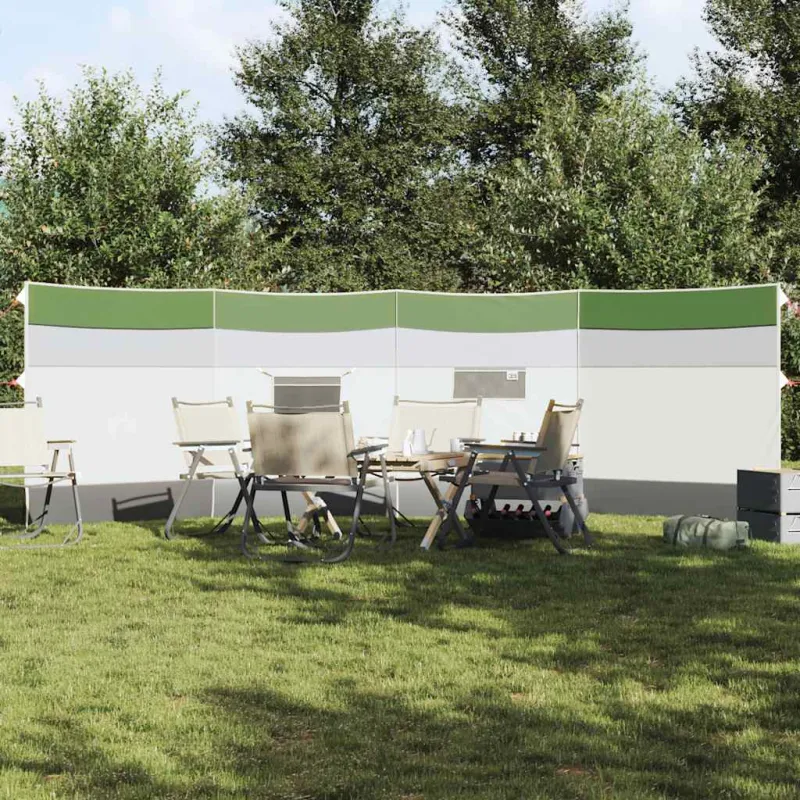 Camping Windbreak Green 510x153 cm Atsparus vandeniui