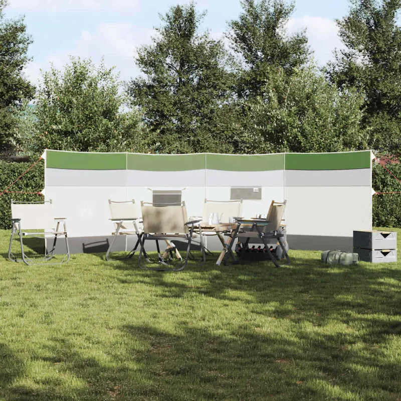 Camping Windbreak Green 510x153 cm Atsparus vandeniui