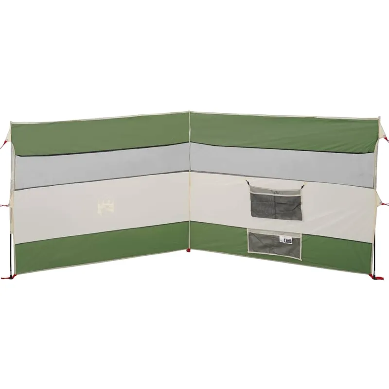 Camping Windbreak Green 340x130 cm Atsparus vandeniui