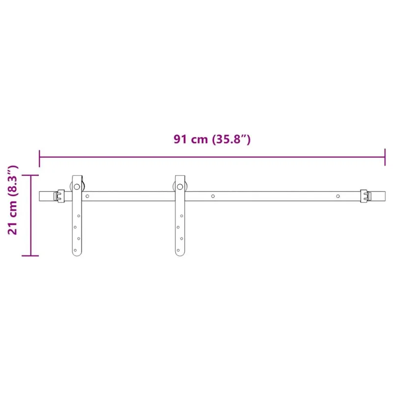 Stumdomų spintelės durelių rinkinys, 91 cm, plienas