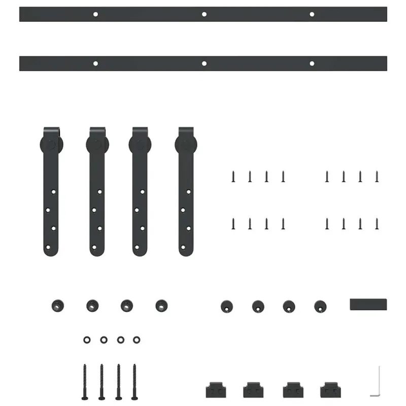 stumdomų spintelių durų komplektas 122 cm anglinis plienas