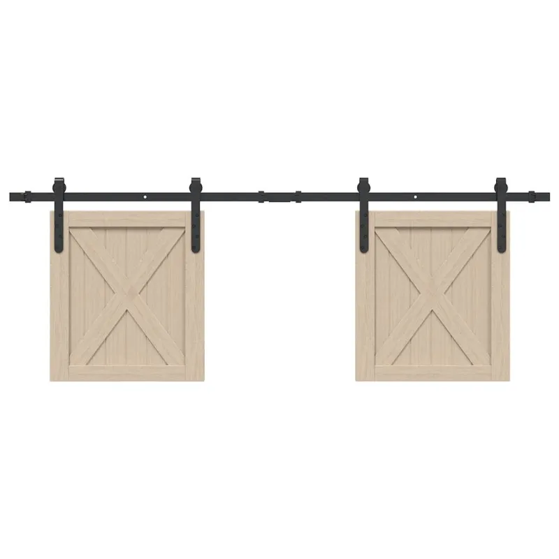 Stumdomų spintelės durelių rinkinys, 152cm, anglies plienas