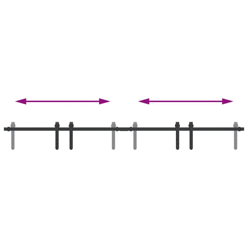 stumdomų spintelių durų komplektas 183 cm anglinis plienas