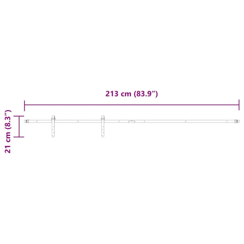 stumdomų spintelių durų komplektas 213 cm anglinis plienas
