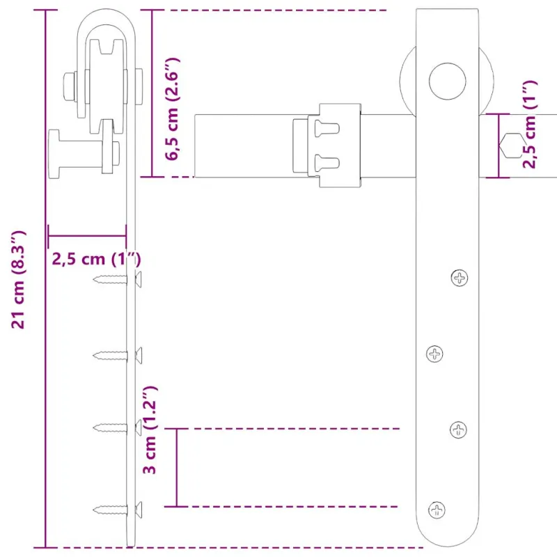stumdomų spintelių durų komplektas 213 cm anglinis plienas