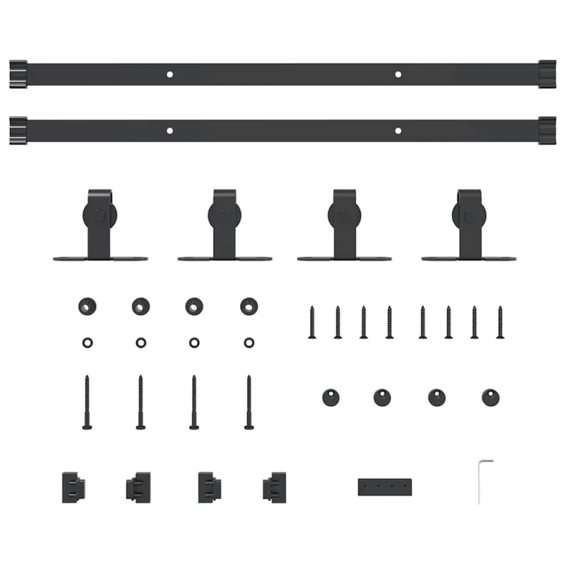 stumdomų spintelių durų komplektas 122 cm anglinis plienas