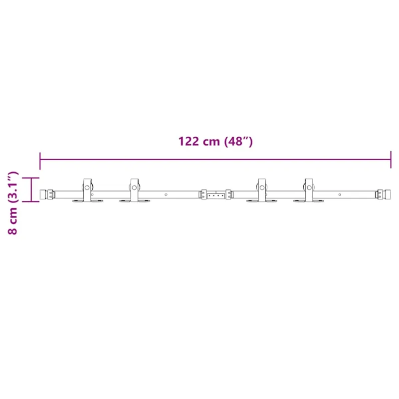 stumdomų spintelių durų komplektas 122 cm anglinis plienas