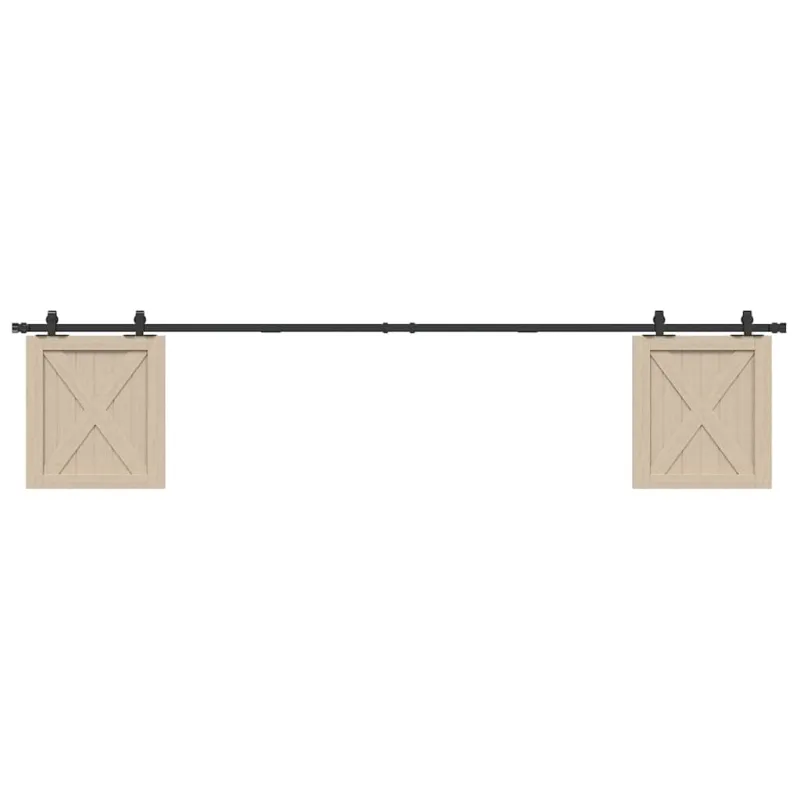 stumdomų spintelių durų komplektas 244 cm anglinis plienas