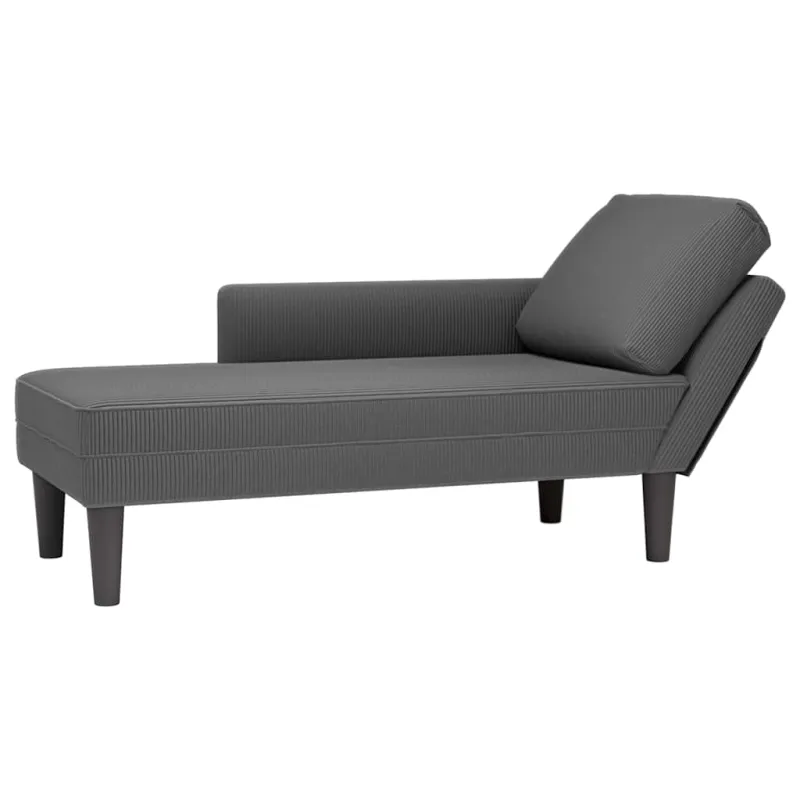 Poilsio sofa su pagalvės tamsiai pilkos spalvos velveto audinys