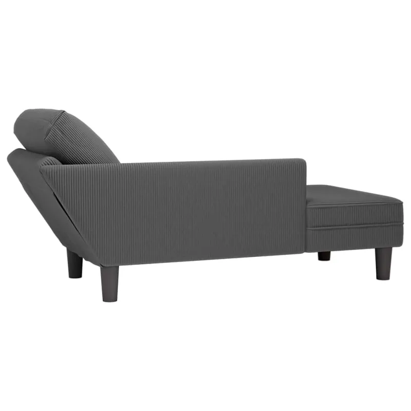Poilsio sofa su pagalvės tamsiai pilkos spalvos velveto audinys
