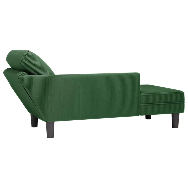 Poilsio sofa su pagalvės tamsiai žalia velveto audinys