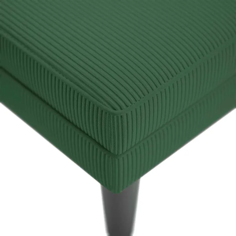 Poilsio sofa su pagalvės tamsiai žalia velveto audinys