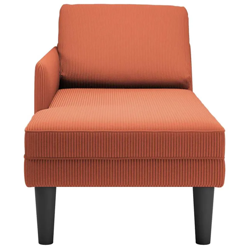 Poilsio sofa su pagalvės raudonai oranžiniu velveto audinys