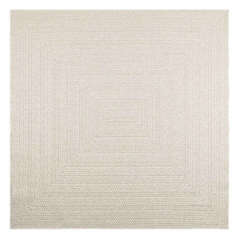 Kilimas ZIZUR, 200x200 cm, džiuto imitacija, vidaus ir lauko