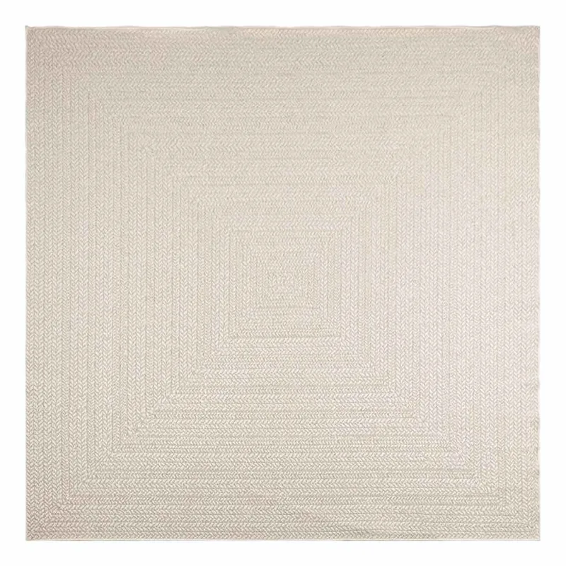 Kilimas ZIZUR, 240x240 cm, džiuto imitacija, vidaus ir lauko