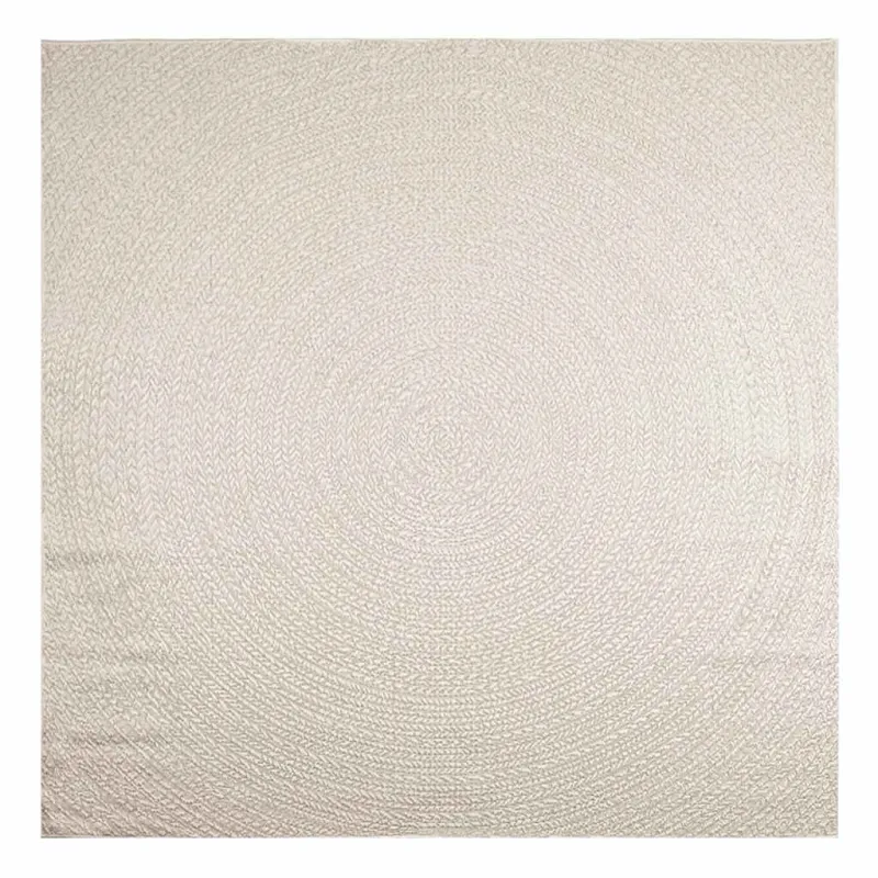 Kilimas ZIZUR, 240x240 cm, džiuto imitacija, vidaus ir lauko