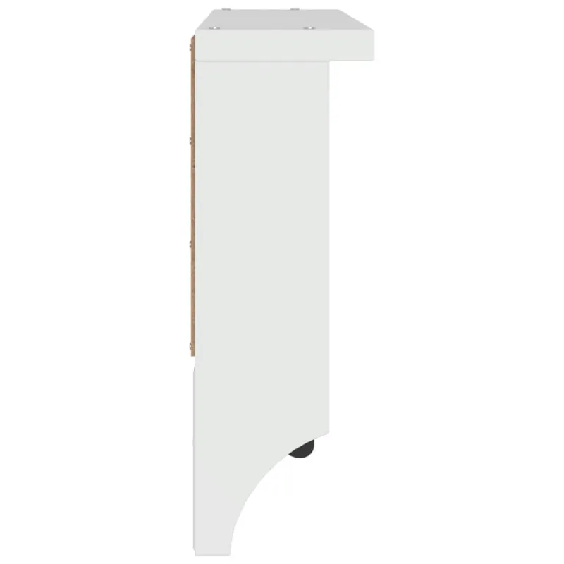 Sieninė kabykla SANDNES baltas 45x12x35 pušies masyvo
