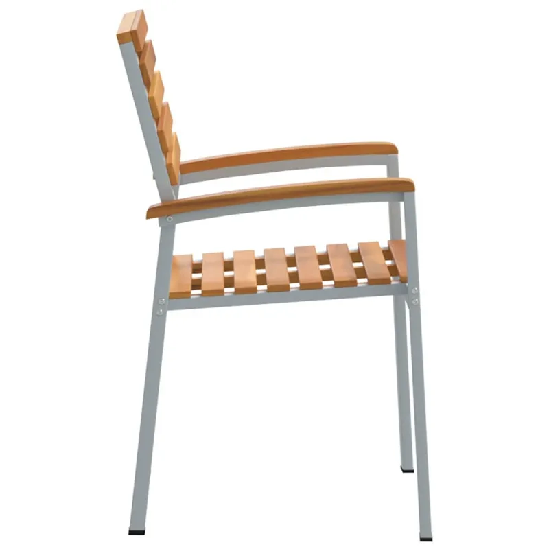 Sodo Kėdė 2 pcs Ruda 56 x 57 x 87 cm Kietos akacijos mediena
