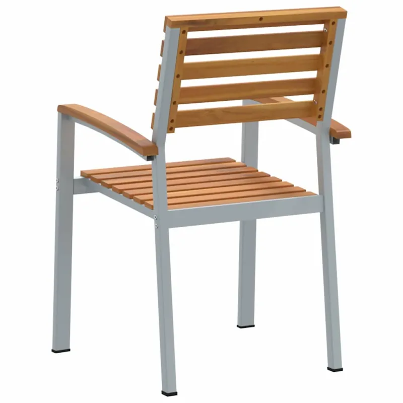 Sodo Kėdė 2 pcs Ruda 56 x 57 x 87 cm Kietos akacijos mediena
