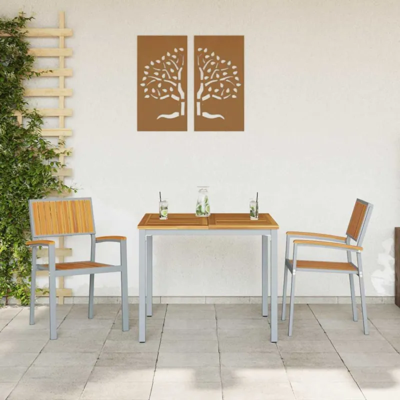 Susilankstantis krėslas 2 pcs Ruda 56 x 57 x 87 cm