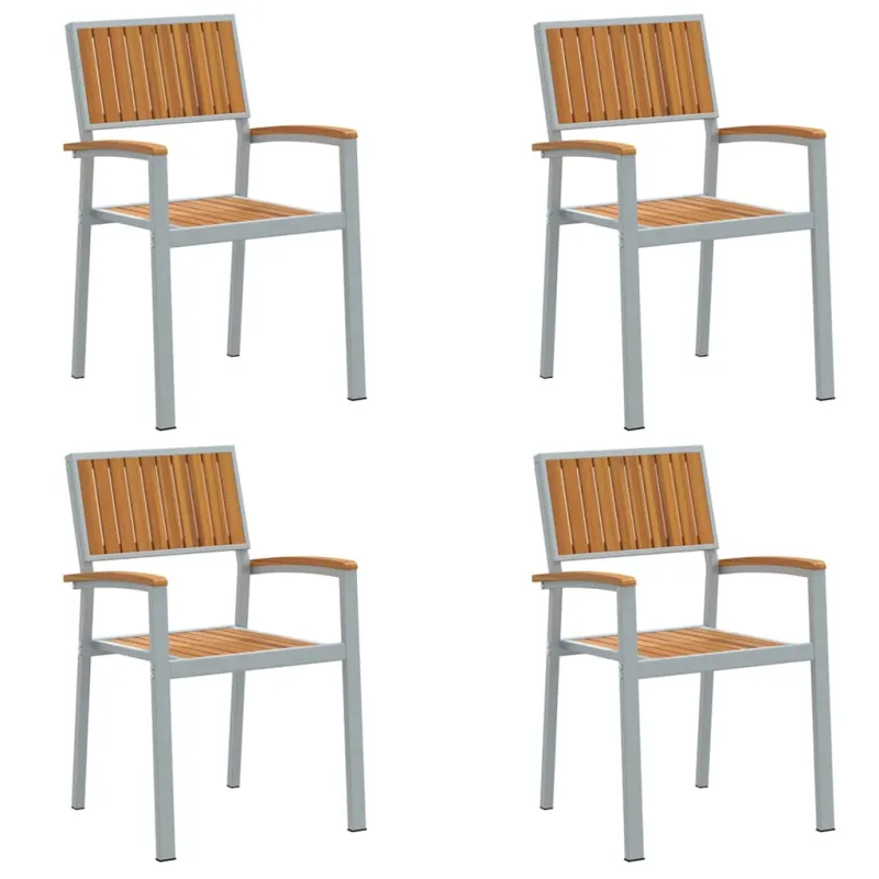 Susilankstantis krėslas 4 pcs Ruda 56 x 57 x 87 cm