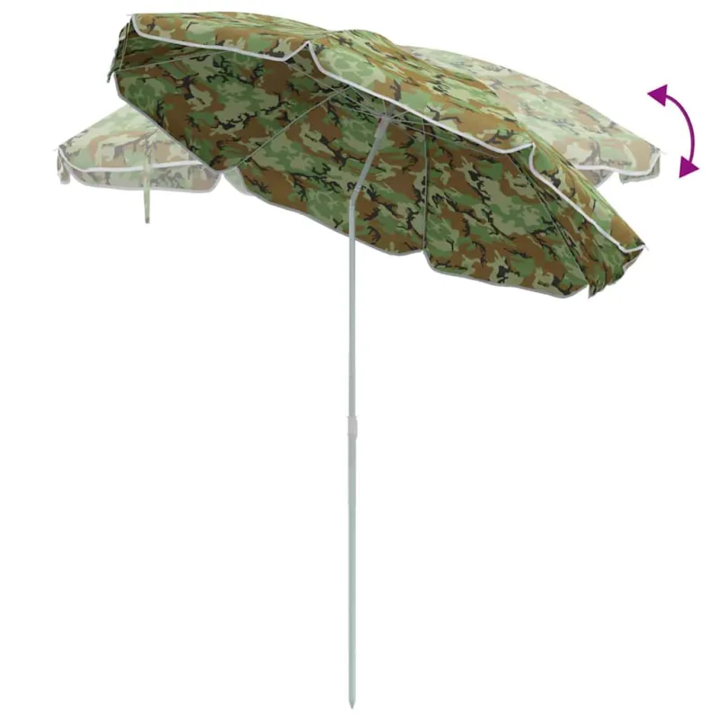 Sodo skėtis 206 x 206 x 212 cm 170T poliesteris Kamufliažinė