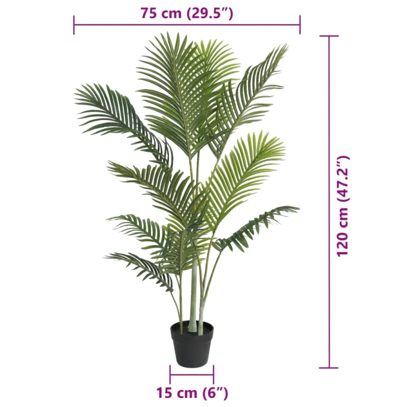 Dirbtinė palmė, žalia, 120cm, PP