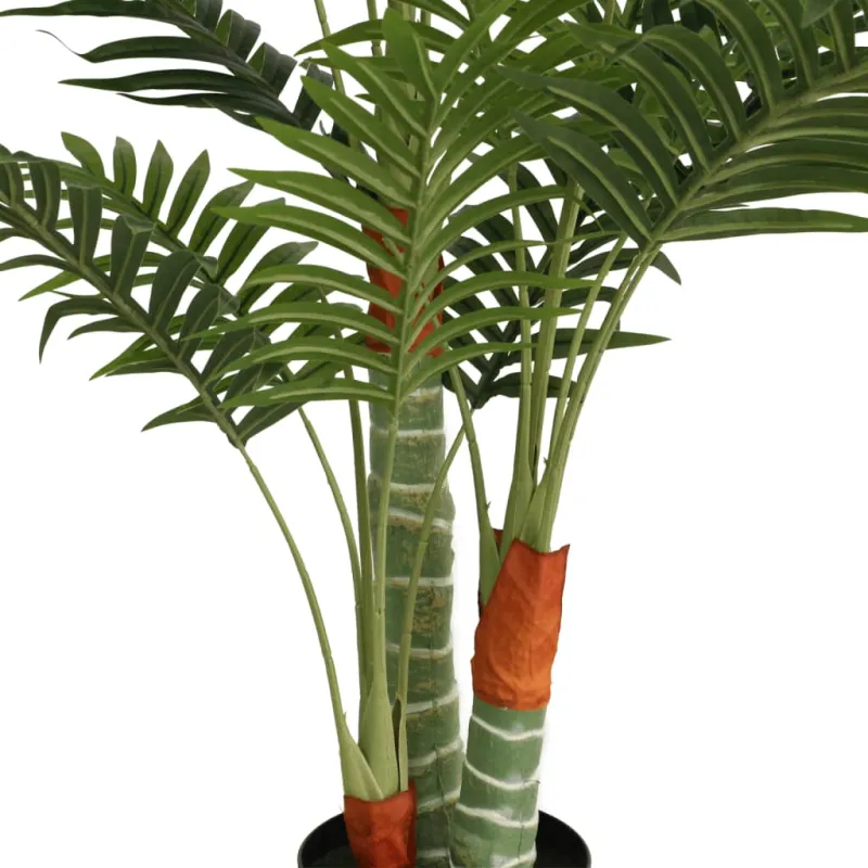 Dirbtinė palmė su trimis kamienais, žalios spalvos, 120cm, PP