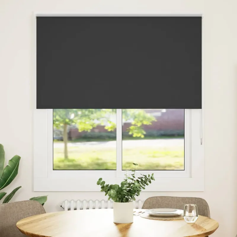 roletas juodas 125x130 cm audinio plotis 121,6 cm poliesteris