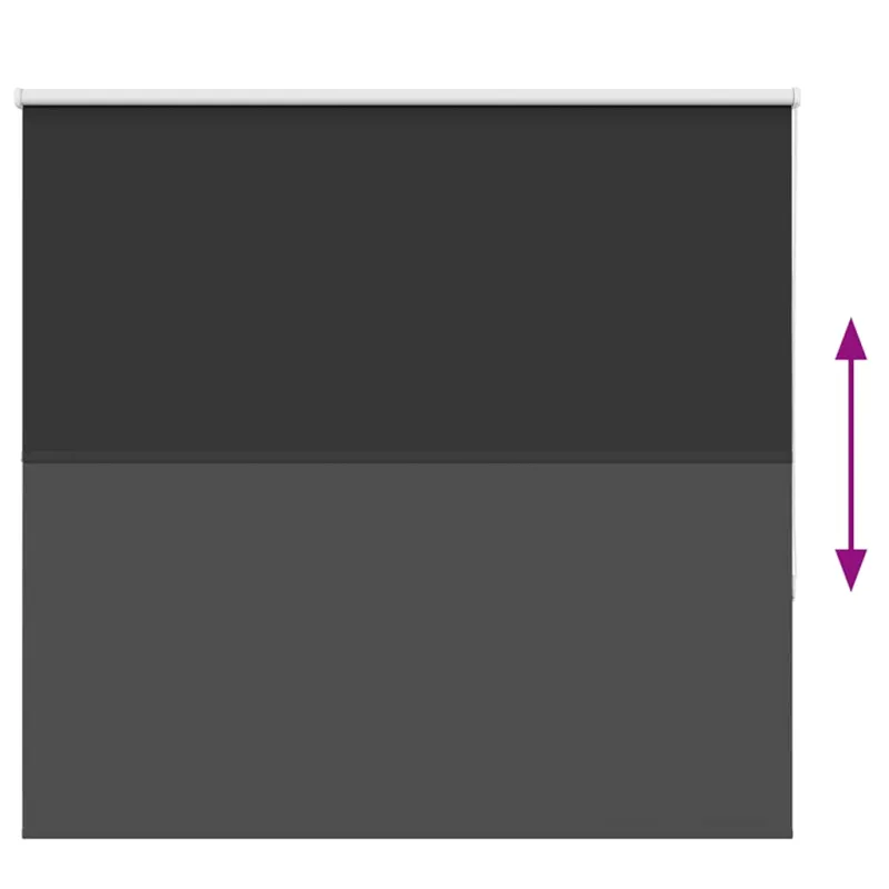 Roletas Blackout Juoda 160x130 cm Audinio plotis 156,6 cm