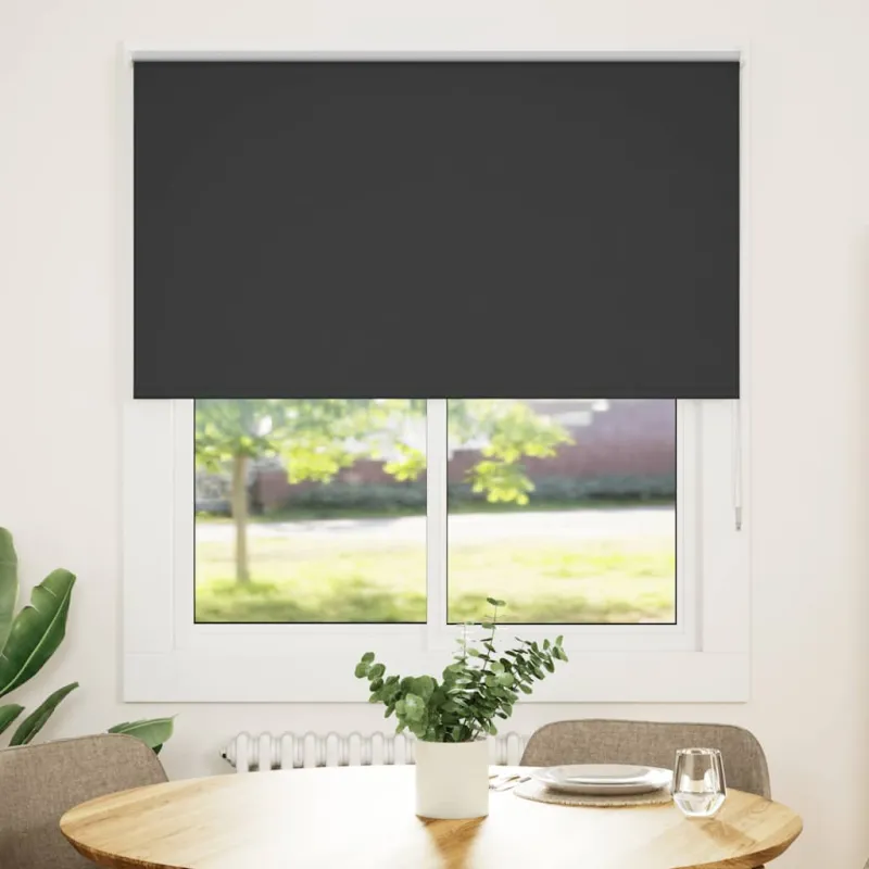 roletas juodas 125x150 cm audinio plotis 121,6 cm poliesteris