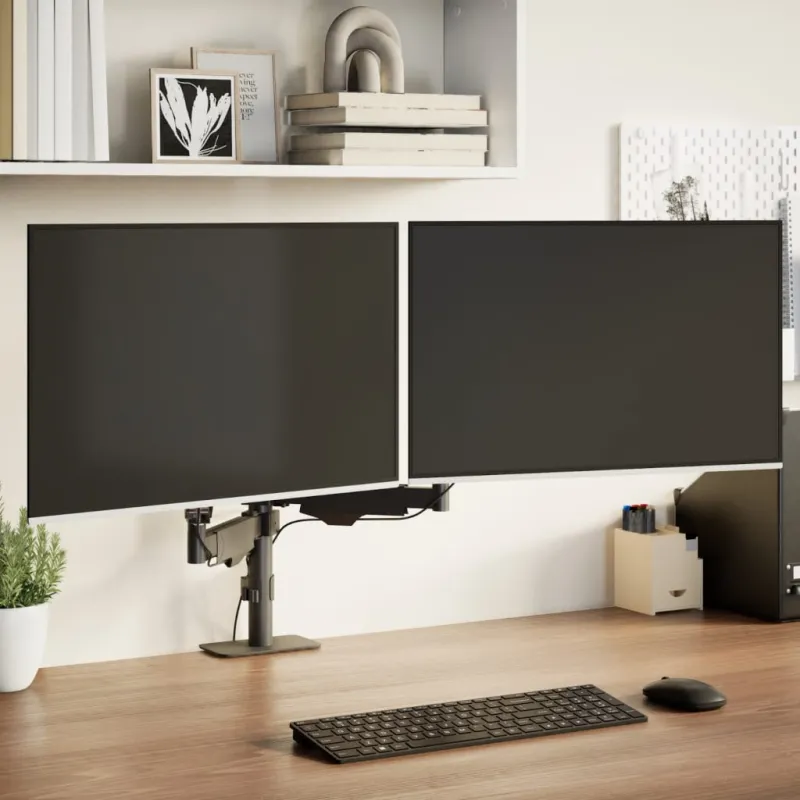 Dviguba monitoriaus rankena max 27 colių ekranui 20kg