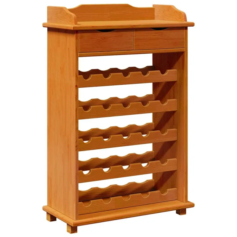 Vyno stovas Ruda 58 x 28 x 90 cm Kietos pušies mediena