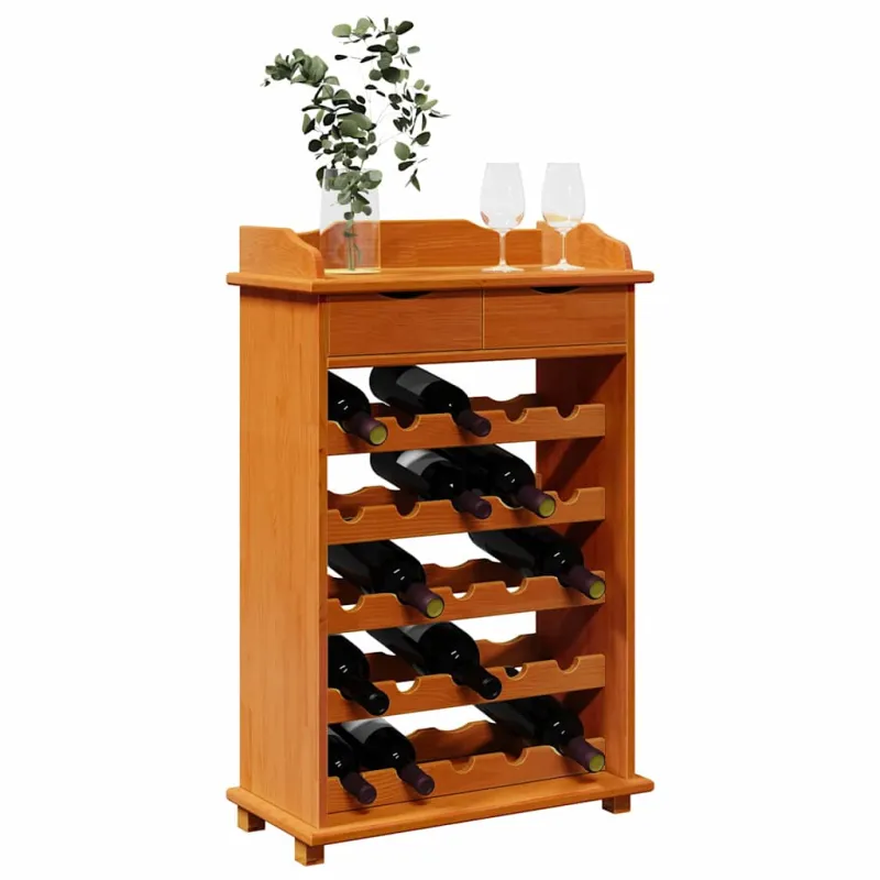 Vyno stovas Ruda 58 x 28 x 90 cm Kietos pušies mediena