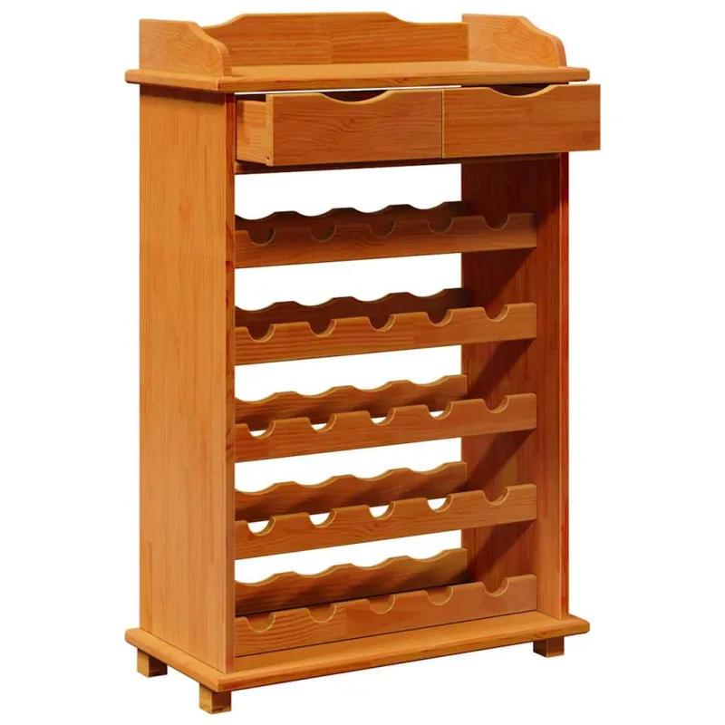 Vyno stovas Ruda 58 x 28 x 90 cm Kietos pušies mediena