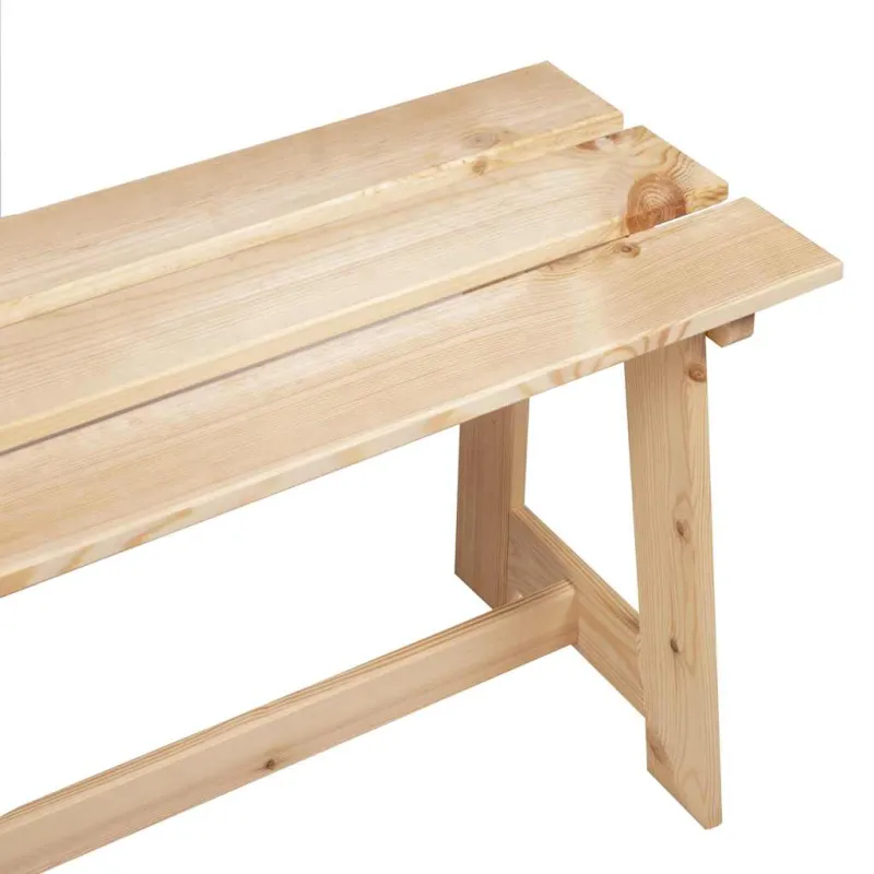 Lauko suolas Natūrali 119 x 37 x 47 cm Kietas pušų medis