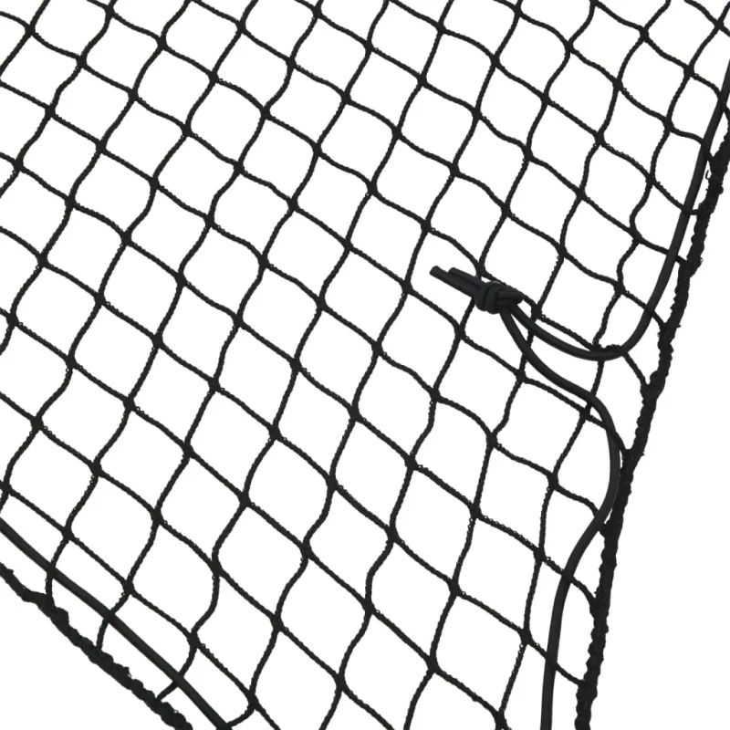 Priekabos tinklas su elastine virve, juodas, 4x2,5m, PP