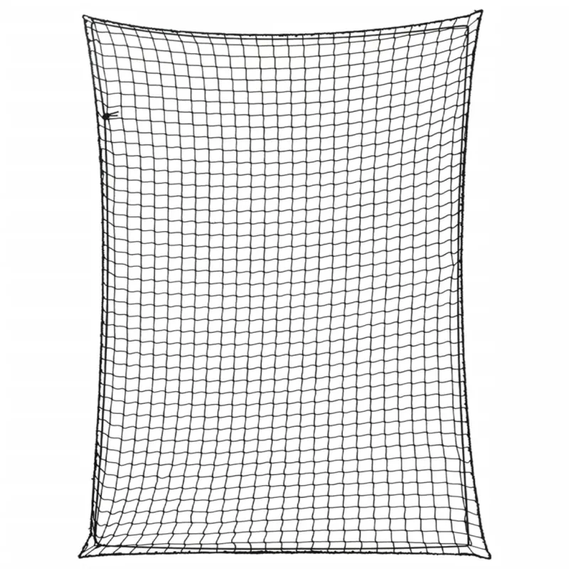 Priekabos tinklas su elastine virve, juodas, 4x3m, PP