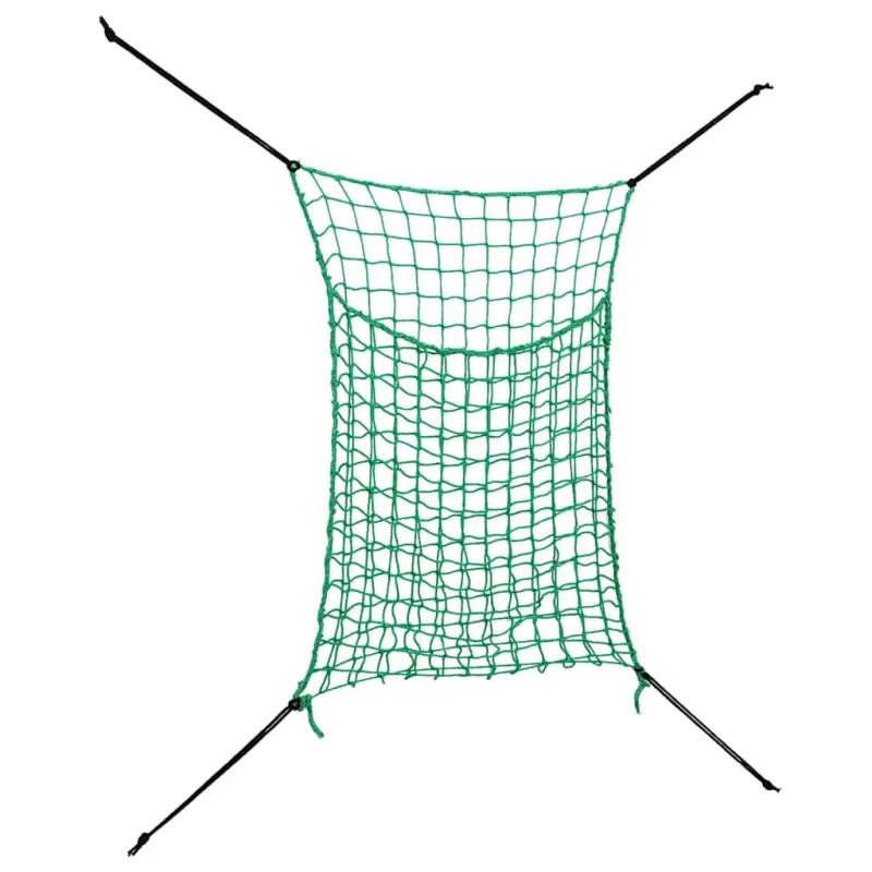 Priekabos tinklas su elastine virve, žalias, 90x60cm, PP