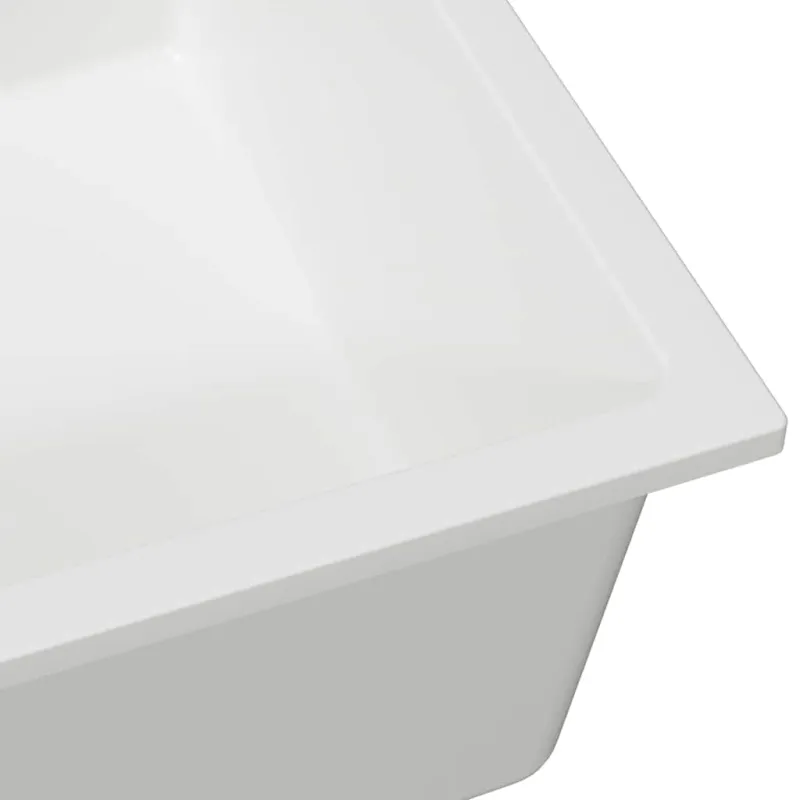 Virtuvės kriauklė Balta 54 x 44 x 20 cm Granitas