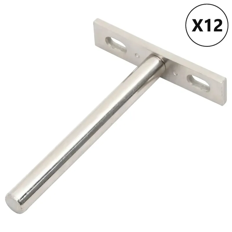 Plūduriuojančių lentynų laikikliai, 12 vnt., Ø10x100 mm, plieno