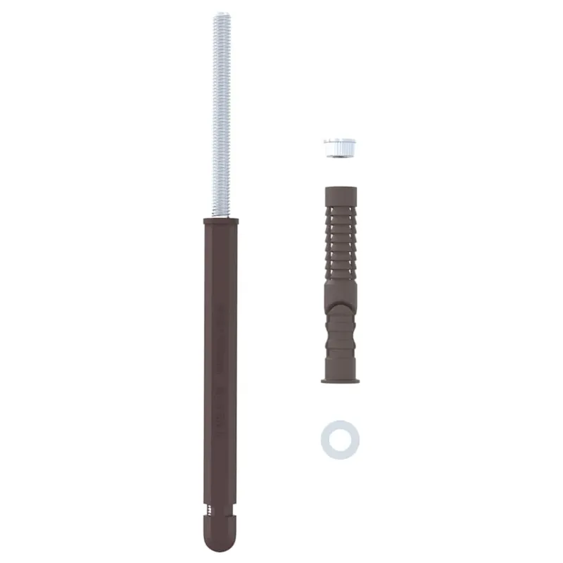 Svorio lentynų laikikliai 12 pcs Smėlio Ø12 x 190 mm Plienas