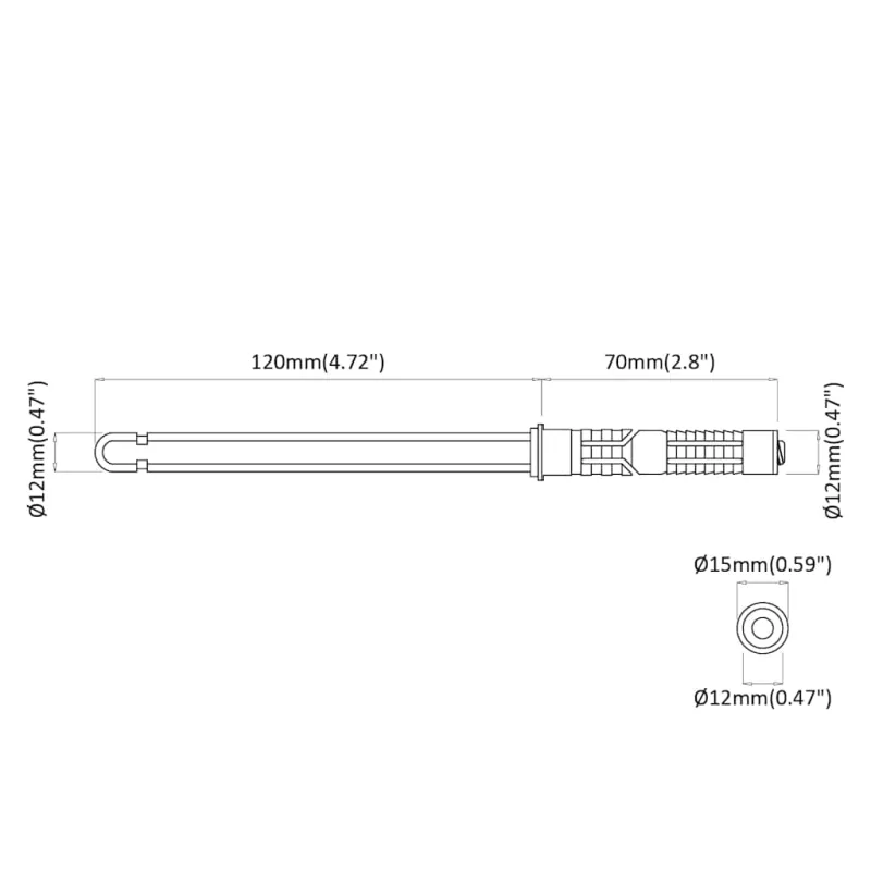 Svorio lentynų laikikliai 12 pcs Smėlio Ø12 x 190 mm Plienas