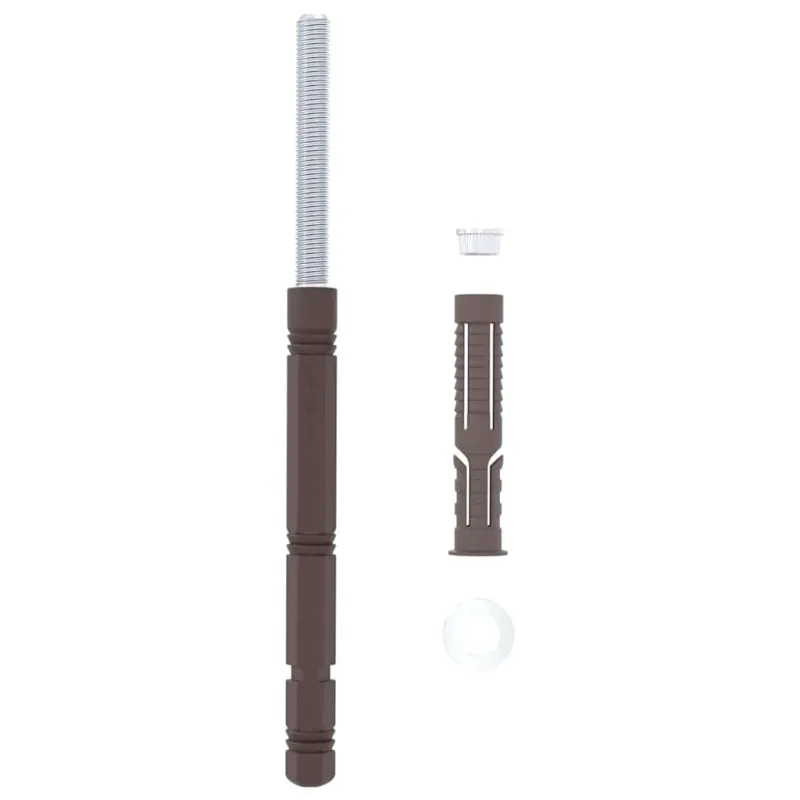 Svorio lentynų laikikliai 12 pcs Smėlio Ø14 x 210 mm Plienas