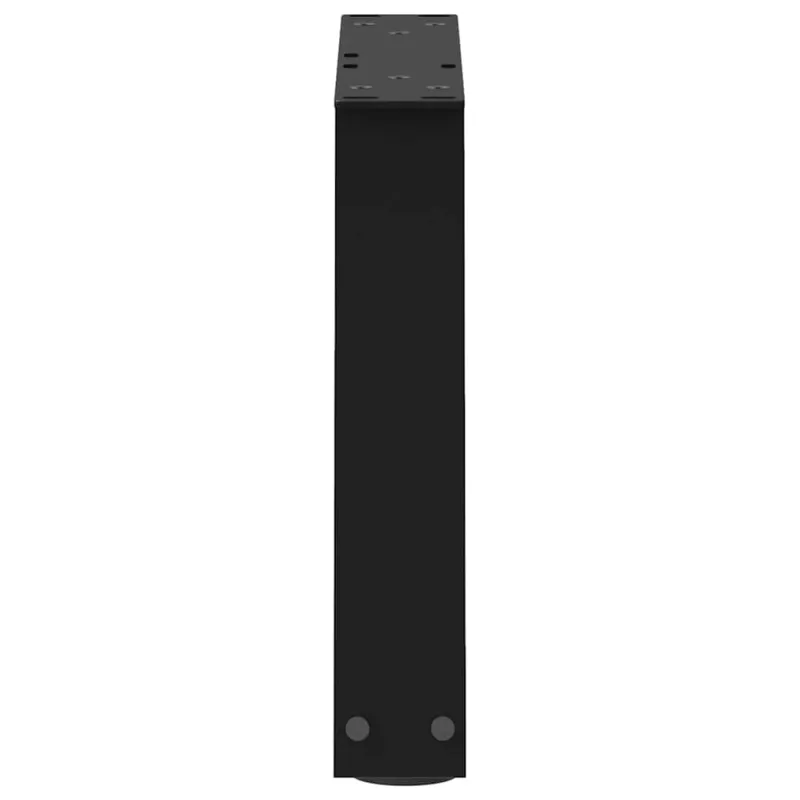 Kavos staliuko kojelės, V formos, 2 vnt., juodos, 30x(30-31,3) cm, plienas