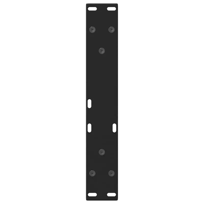 Kavos staliuko kojelės, V formos, 2 vnt., juodos, 30x(30-31,3) cm, plienas